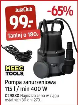 Jula Pompa zanurzeniowa meec tools oferta
