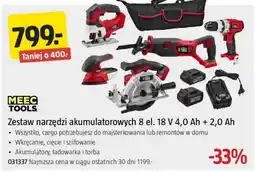 Jula Zestaw narzędzi akumulatorowych 8 el. 18 V 4,0 Ah + 2,0 Ah oferta