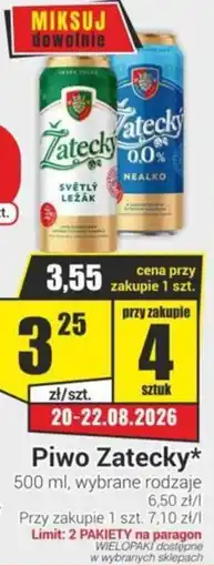 Delikatesy Sezam Piwo Zatecky oferta