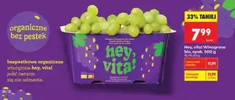 Biedronka Hey, vita! Winogrono bio, opak. 500 g oferta