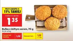 Biedronka bułka z żółtym serem , 70 g oferta