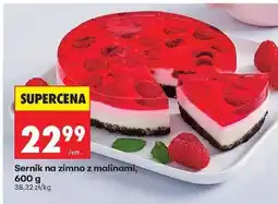 Biedronka Sernik na zimno z malinami, 600 g oferta