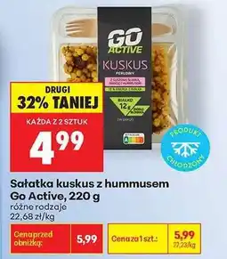 Biedronka Sałatka kuskus z hummusem Go Active, 220 g oferta