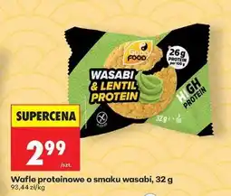 Biedronka Wafle proteinowe o smaku wasabi, 32 g oferta