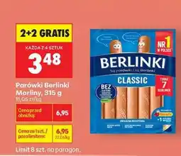 Biedronka Parówki Berlinki Morliny, 315 g oferta
