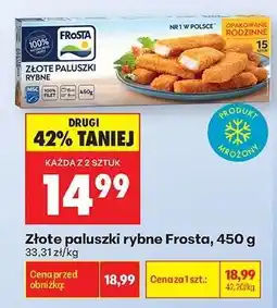 Biedronka Złote paluszki rybne Frosta 450 g oferta