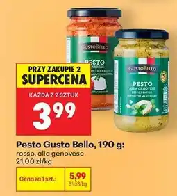 Biedronka Pesto Gusto Bello, 190 g oferta