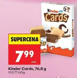 Biedronka Kinder Cards, 76,8 g oferta