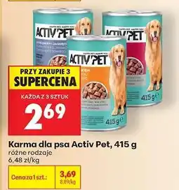 Biedronka Karma dla psa Activ Pet, 415 g oferta