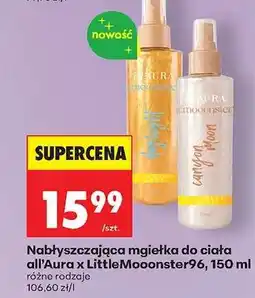 Biedronka Nabłyszczająca mgiełka do ciała all’Aura x LittleMoonster96, 150 ml oferta