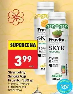 Biedronka Skyr pitny smaki Azji Fruvita, 330 g oferta