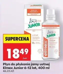 Biedronka Płyn do płukania jamy ustnej Elmex Junior 6-12 lat, 400 ml oferta