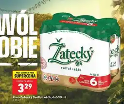 Biedronka Piwo Žatecký Světlý Ležák 6x500 ml oferta