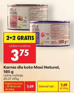 Biedronka Karma dla kota Maxi Natural , 185 g oferta