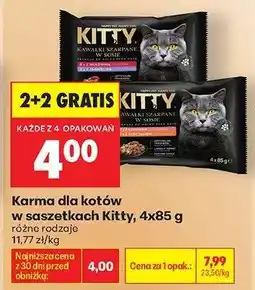 Biedronka Karma dla kotów w saszetkach Kitty, 4x85 g oferta