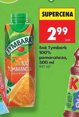 Biedronka Sok Tymbark 100% pomarańcza, 300 ml oferta