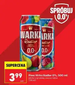 Biedronka Piwo Wrka Radler 0%, 500 ml oferta