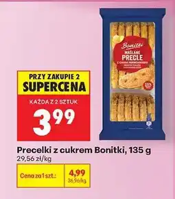 Biedronka Precelki z cukrem Bonitki 135 g oferta