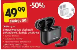 Jula Bezprzewodowe słuchawki dokanałowe z funkcją dotykową oBright oferta