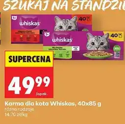 Biedronka Karma dla kota Whiskas, 40x85 g oferta