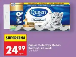 Biedronka Papier toaletowy Queen Komfort, 20 rolek oferta