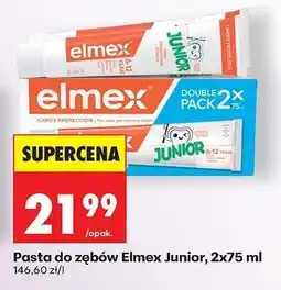 Biedronka Pasta do zębów Elmex Junior, 2x75 ml oferta