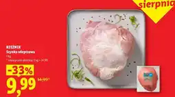 Lidl RZEŹNIK Szynka wieprzowa oferta