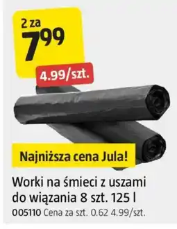 Jula Worki na śmieci z uszami oferta