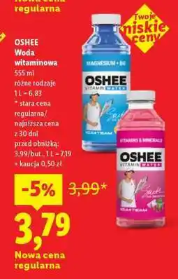 Lidl OSHEE Woda witaminowa oferta