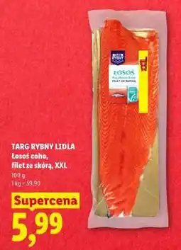 Lidl TARG RYBNY LIDLA łosoś coho, filet ze skórą, XXL oferta