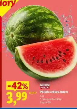 Lidl Polskie arbuzy, luzem oferta