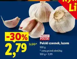 Lidl Polski czosnek, luzem oferta