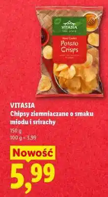 Lidl VITASIA Chipsy ziemniaczane o smaku miodu i srirachy oferta