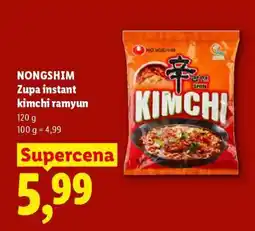 Lidl NONGSHIM Zupa instant kimchi ramyun oferta