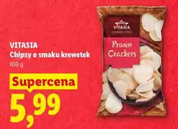 Lidl VITASIA Chipsy o smaku krewetek oferta