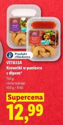 Lidl VITASIA Krewetki w panierce z dipem oferta