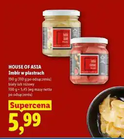 Lidl House of Asia Imbir w plastrach oferta