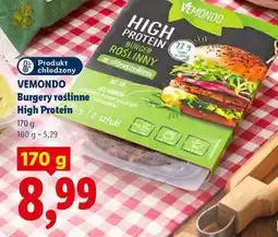 Lidl VEMONDO Burgery roślinne High Protein oferta