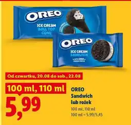 Lidl Oreo, sandwich lub rożek oferta