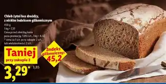 Lidl Chleb żytni bez drożdży oferta