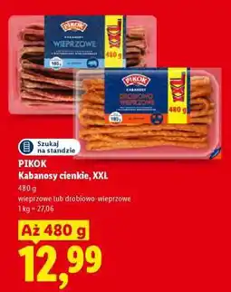 Lidl PIKOK Kabanosy cienkie, XXL oferta