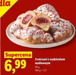 Lidl Croissant z nadzieniem malinowym oferta