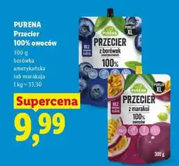 Lidl PURENA Przecier 100% owoców oferta