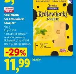 Lidl SERENADA Ser Królewiecki Szwajcar oferta