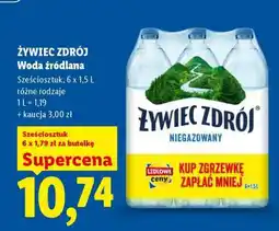 Lidl ŻYWIEC ZDRÓJ Woda źródlana oferta