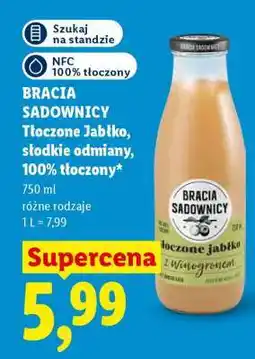 Lidl BRACIA SADOWNICY Tłoczone Jabłko oferta