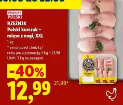 Lidl RZEŹNIK Polski kurczak – mięso z nogi, XXL oferta