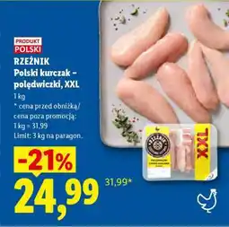 Lidl RZEŹNIK Polski kurczak – polędwiczki, XXL oferta