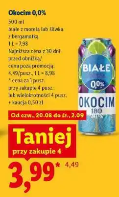 Lidl Okocim 0,0% oferta