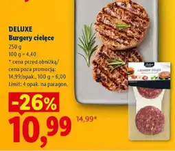 Lidl DELUXE Burgery cielęce oferta